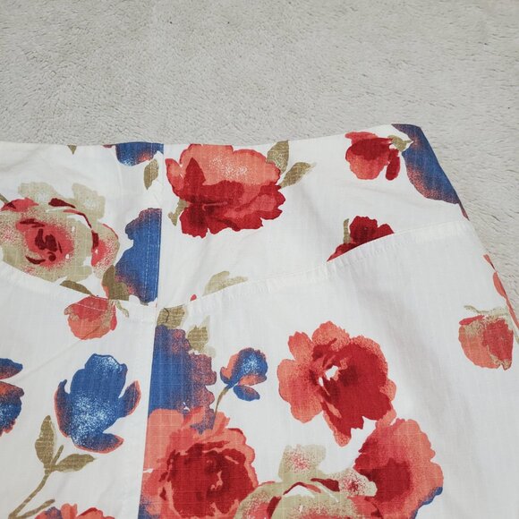 NWT Marsh Landing‎ White Red Blue Floral Cottagecore Romantic Top Skirt Set L 10 - Picture 13 of 16